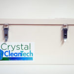 The side on the unit shows that it uses our Crystal Cleantech filter technology.